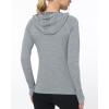 imageRoadbox Womens Sun Protection Hoodie UPF 50 Long Sleeve Hiking Fishing Hooded Shirt UV Rash Guard for WomenLight Gray
