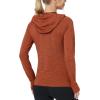imageRoadbox Womens Sun Protection Hoodie UPF 50 Long Sleeve Hiking Fishing Hooded Shirt UV Rash Guard for WomenOrange