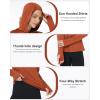 imageRoadbox Womens Sun Protection Hoodie UPF 50 Long Sleeve Hiking Fishing Hooded Shirt UV Rash Guard for WomenOrange