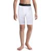 imageRoadbox Youth Boys Compression Shorts  Spandex Athletic Kids Running Compression Underwear for Basketball Baseball SoccerWhite