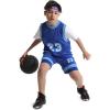 imageRoadbox Youth Boys Compression Shorts  Spandex Athletic Kids Running Compression Underwear for Basketball Baseball SoccerWhitegrayblue