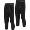 imageRoadbox 34 Boys Compression Pants  Youth Kids Running Leggings Sports Tights for Football Basketball Baseball34 Black  Black