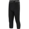 imageRoadbox Boys Compression LeggingsYouth Athletic Pants Capris TightsKids Sports Base Layer Basketball RunningBlack