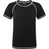 imageRoadbox Boys Rash Guard Short Sleeve Swim Shirt UPF 50 UV Water Shirts for Kids Surf Fishing Sun Protection RashguardBlack