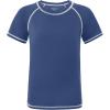 imageRoadbox Boys Rash Guard Short Sleeve Swim Shirt UPF 50 UV Water Shirts for Kids Surf Fishing Sun Protection RashguardSea Blue