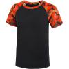 imageRoadbox Boys UPF 50 Rash Guard Swim Shirt Short Sleeve Water Surf Fishing Sun Shirts Kids Youth UV Protection RashguardBlack