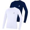 imageRoadbox Boys Youth Compression Shirts  Long Sleeve Athletic Undershirt Kids Quick Dry Base Layers for Baseball Soccer2packnavy Blue  Bleach