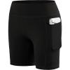 imageRoadbox Girls Volleyball Spandex Shorts 5quot Youth Bike Athletic Compression Shorts for Gymnastics Dance Yoga with PocketsBlack