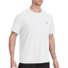imageRoadbox Mens Rash Guard Short Sleeve UPF 50 UV Sun Protection Water TShirts Cool Dry Swim Shirts for Surf Beach FishingWhite