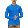 imageRoadbox Mens UPF 50 Fishing Shirts Long Sleeve UV Sun Protection Hoodie Rash Guard for Hiking Running Workout SwimmingLake Blue