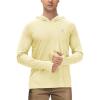 imageRoadbox Mens UPF 50 Fishing Shirts Long Sleeve UV Sun Protection Hoodie Rash Guard for Hiking Running Workout SwimmingYellow