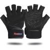 imageRoadbox Workout Gloves for Men Women  Weight Lifting Gym Execise Padded AntiSlip Gloves with Extended Wrist Wrap Supportblack