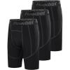 imageRoadbox Youth Boys Compression Shorts  Spandex Athletic Kids Running Compression Underwear for Basketball Baseball SoccerBlack