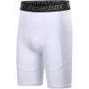 imageRoadbox Youth Boys Compression Shorts  Spandex Athletic Kids Running Compression Underwear for Basketball Baseball SoccerWhite