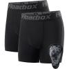 imageRoadbox Youth Boys Compression Shorts Kids Baseball Cup Underwear Football Boxer Briefs with Soft Protective Athletic Cup2 Pack Blackblack1 Cup