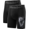 imageRoadbox Youth Boys Compression Shorts Kids Spandex Underwear with Protective Cup Athletic Base Layers for Baseball Football2pack Blackblack1 Cup