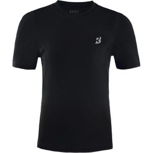 imageRoadbox Boys Compression Shirt Youth Short Sleeve Undershirts for Basketball Baseball Soccer Quick Dry Athletic Base LayerBlack