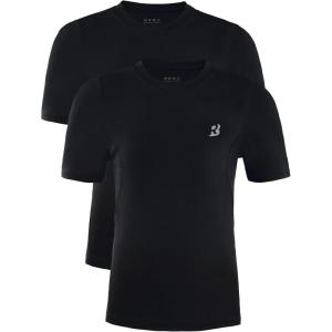 imageRoadbox Boys Compression Shirt Youth Short Sleeve Undershirts for Basketball Baseball Soccer Quick Dry Athletic Base LayerBlackblack