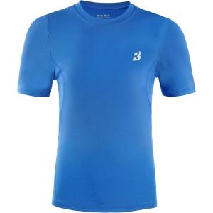 imageRoadbox Boys Compression Shirt Youth Short Sleeve Undershirts for Basketball Baseball Soccer Quick Dry Athletic Base LayerOcean Blue