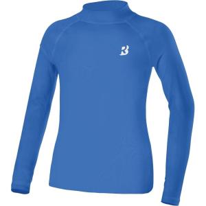 imageRoadbox Boys Girls Compression Shirts  Youth Long Sleeve Athletic Undershirt Mock Neck for Football Baseball Basketball1packroyal Blue