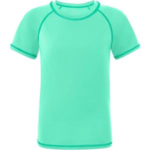 imageRoadbox Boys Rash Guard Short Sleeve Swim Shirt UPF 50 UV Water Shirts for Kids Surf Fishing Sun Protection RashguardSeaweed Green