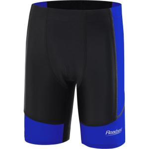 imageRoadbox Boys Swim Jammers Quick Dry Youth Competitive Swim Team Shorts UPF 50 Bathing Athletic Compression Swim TrunksBlack Against Royal Blue