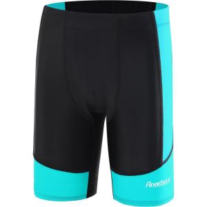 imageRoadbox Boys Swim Jammers Quick Dry Youth Competitive Swim Team Shorts UPF 50 Bathing Athletic Compression Swim TrunksBlack Hit Lake Green