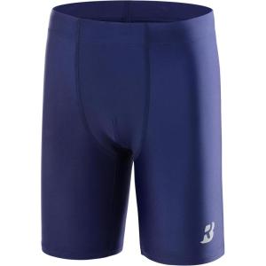 imageRoadbox Boys Swim Jammers Quick Dry Youth Competitive Swim Team Shorts UPF 50 Bathing Athletic Compression Swim TrunksDeep Sea Blue