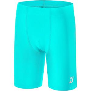 imageRoadbox Boys Swim Jammers Quick Dry Youth Competitive Swim Team Shorts UPF 50 Bathing Athletic Compression Swim TrunksLake Green