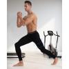 imageRoadbox 1 or 2 Pack Compression Pants Men Running Workout Leggings with Pockets Gym Basketball Athletic Tights Base LayerBlackblack