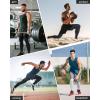 imageRoadbox 1 or 2 Pack Compression Pants Men Running Workout Leggings with Pockets Gym Basketball Athletic Tights Base LayerBlackwhite