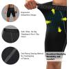 imageRoadbox 1 or 2 Pack Compression Shorts for Men Athletic Workout Performance Underwear Running Gym Spandex Sport Base Layer1 Pack Black