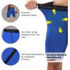 imageRoadbox 1 or 2 Pack Compression Shorts for Men Athletic Workout Performance Underwear Running Gym Spandex Sport Base Layer1 Pack Blue