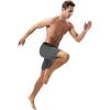 imageRoadbox 1 or 2 Pack Compression Shorts for Men Athletic Workout Performance Underwear Running Gym Spandex Sport Base Layer1 Pack Gray