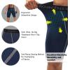 imageRoadbox 1 or 2 Pack Compression Shorts for Men Athletic Workout Performance Underwear Running Gym Spandex Sport Base Layer1 Pack Navy Blue
