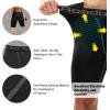 imageRoadbox 1 or 2 Pack Compression Shorts for Men Athletic Workout Performance Underwear Running Gym Spandex Sport Base Layer2 Pack Black  Black