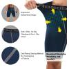 imageRoadbox 1 or 2 Pack Compression Shorts for Men Athletic Workout Performance Underwear Running Gym Spandex Sport Base Layer2 Pack Black  Blue