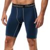 imageRoadbox 1 or 2 Pack Compression Shorts for Men Athletic Workout Performance Underwear Running Gym Spandex Sport Base Layer2 Pack Black  Blue