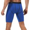 imageRoadbox 1 or 2 Pack Compression Shorts for Men Athletic Workout Performance Underwear Running Gym Spandex Sport Base Layer2 Pack Black  Blue2
