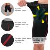 imageRoadbox Compression Shorts for Men 3 Pack Athletic Workout Underwear Running Gym Spandex Base Layer Boxer Briefs3 Pack Black  Blackred Stripe  Blue