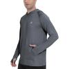 imageRoadbox Fishing Shirts for Men Long Sleeve UPF 50 Sun Protection Hoodies with Pocket Outdoor Running Hiking Rash GuardDeep Flower Gray