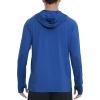 imageRoadbox Fishing Shirts for Men Long Sleeve UPF 50 Sun Protection Hoodies with Pocket Outdoor Running Hiking Rash GuardFlower Grey Royal Blue