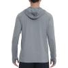 imageRoadbox Fishing Shirts for Men Long Sleeve UPF 50 Sun Protection Hoodies with Pocket Outdoor Running Hiking Rash GuardLight Floral Grey