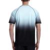 imageRoadbox Mens Swim Shirts Short Sleeve UPF 50 UV Sun Protection SPF Rash Guard Quick Dry Surf Water Beach Fishing T ShirtBlack Gradient