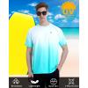imageRoadbox Mens Swim Shirts Short Sleeve UPF 50 UV Sun Protection SPF Rash Guard Quick Dry Surf Water Beach Fishing T ShirtGreen Gradient