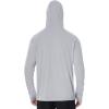 imageRoadbox Mens UPF 50 Fishing Shirt Long Sleeve UV Sun Protection Hoodies Quick Dry Rash Guard for Hiking Outdoor WorkingEco Gray