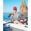 imageRoadbox Mens UPF 50 Fishing Shirt Long Sleeve UV Sun Protection Hoodies Quick Dry Rash Guard for Hiking Outdoor WorkingEco Gray