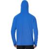 imageRoadbox Mens UPF 50 Fishing Shirt Long Sleeve UV Sun Protection Hoodies Quick Dry Rash Guard for Hiking Outdoor WorkingLake Blue