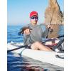 imageRoadbox Mens UPF 50 Fishing Shirt Long Sleeve UV Sun Protection Hoodies Quick Dry Rash Guard for Hiking Outdoor WorkingLight Gray