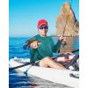 imageRoadbox Mens UPF 50 Fishing Shirt Long Sleeve UV Sun Protection Hoodies Quick Dry Rash Guard for Hiking Outdoor WorkingMalachite Green